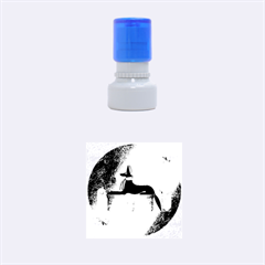 Anubis, Ancient Egyptian God Of The Dead Rituals  Rubber Round Stamps (small) by FantasyWorld7