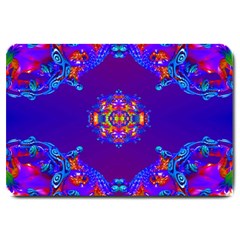 Abstract 2 Large Doormat  by icarusismartdesigns