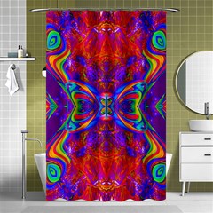 Butterfly Abstract Shower Curtain 48  X 72  (small) by icarusismartdesigns