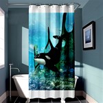 Orca Swimming In A Fantasy World Shower Curtain 36  x 72  (Stall)  Curtain(36 X72 ) - 33.26 x66.24  Curtain(36 X72 )