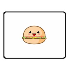 Kawaii Burger Double Sided Fleece Blanket (small)  by KawaiiKawaii