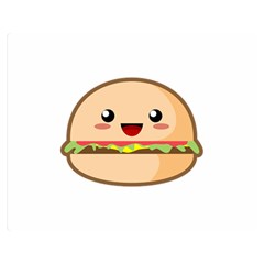 Kawaii Burger Double Sided Flano Blanket (medium)  by KawaiiKawaii