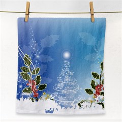 Christmas Tree Face Towel by FantasyWorld7