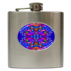 Abstract 4 Hip Flask (6 Oz) by icarusismartdesigns