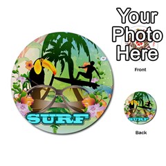 Surfing Multi-purpose Cards (round)  by FantasyWorld7