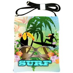 Surfing Shoulder Sling Bags by FantasyWorld7