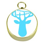 Party Deer With Bunting Gold Compasses Front