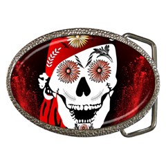 Funny Happy Skull Belt Buckles by FantasyWorld7