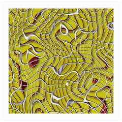 Ribbon Chaos 2 Yellow Medium Glasses Cloth (2-side) by ImpressiveMoments