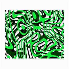 Ribbon Chaos Green Small Glasses Cloth (2-side) by ImpressiveMoments