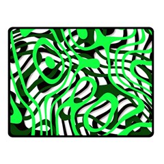 Ribbon Chaos Green Fleece Blanket (small) by ImpressiveMoments