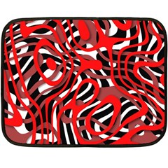 Ribbon Chaos Red Fleece Blanket (mini) by ImpressiveMoments