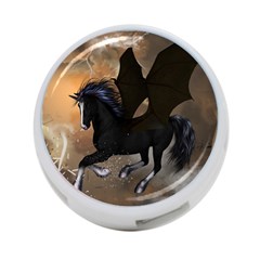 Awesome Dark Unicorn With Clouds 4-port Usb Hub (two Sides)  by FantasyWorld7