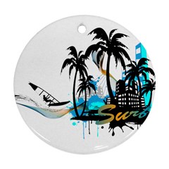 Surfing Ornament (round)  by EnjoymentArt