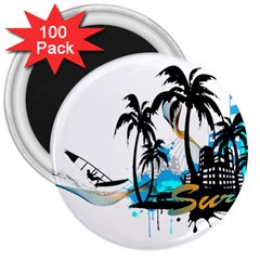 Surfing 3  Magnets (100 Pack) by EnjoymentArt