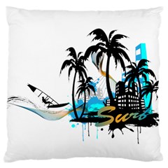 Surfing Standard Flano Cushion Cases (two Sides)  by EnjoymentArt