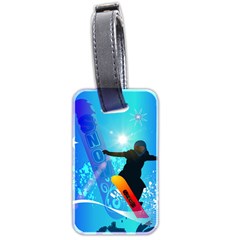 Snowboarding Luggage Tags (two Sides) by FantasyWorld7