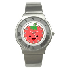 Kawaii Tomato Stainless Steel Watches by KawaiiKawaii