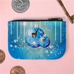 Wonderful Christmas Ball With Reindeer And Snowflakes Mini Coin Purses Back