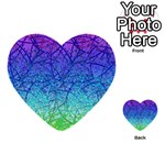 Grunge Art Abstract G57 Multi-purpose Cards (Heart)  Back 15