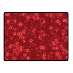 Snow Stars Red Fleece Blanket (small) by ImpressiveMoments