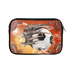 Soccer With Skull And Fire And Water Splash Apple Ipad Mini Zipper Cases by FantasyWorld7