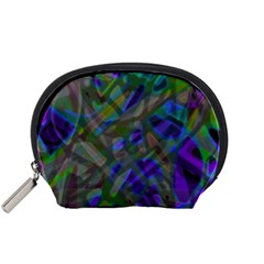 Colorful Abstract Stained Glass G301 Accessory Pouches (small)  by MedusArt