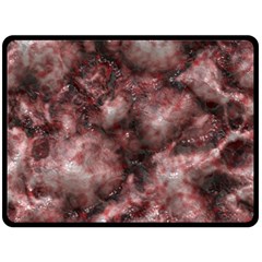 Alien Dna Red Fleece Blanket (large)  by ImpressiveMoments