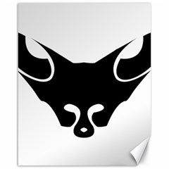 Black Fox Logo Canvas 16  X 20   by carocollins