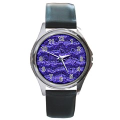 Alien Skin Blue Round Metal Watches by ImpressiveMoments