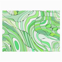 Retro Abstract Green Large Glasses Cloth by ImpressiveMoments