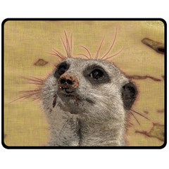 Meerkat 2 Fleece Blanket (medium)  by ImpressiveMoments