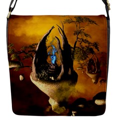 The Forgotten World In The Sky Flap Messenger Bag (s) by FantasyWorld7