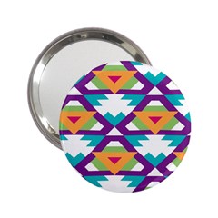 Triangles And Other Shapes Pattern 2 25  Handbag Mirror by LalyLauraFLM