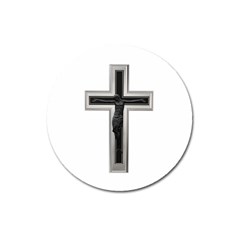 Christian Cross Magnet 3  (round) by igorsin