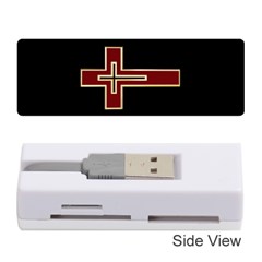 Red Christian Cross Memory Card Reader (stick) by igorsin