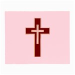 Red Christian cross Small Glasses Cloth Front