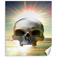 Skull Sunset Canvas 20  X 24   by icarusismartdesigns