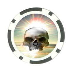 Skull Sunset Poker Chip Card Guards (10 Pack)  by icarusismartdesigns