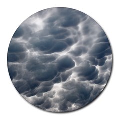 Storm Clouds 2 Round Mousepads by trendistuff