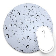 Water Drops 2 Round Mousepads by trendistuff