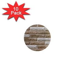 Light Brick Wall 1  Mini Magnet (10 Pack)  by trendistuff