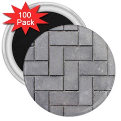 Alternating Grey Brick 3  Magnets (100 Pack) by trendistuff