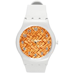 Woven Straw Round Plastic Sport Watch (m) by trendistuff