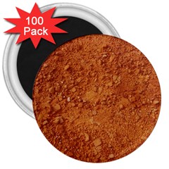 Orange Clay Dirt 3  Magnets (100 Pack) by trendistuff