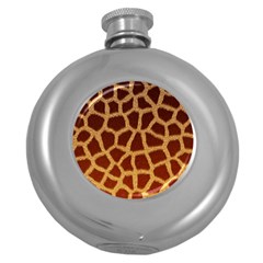 Giraffe Hide Round Hip Flask (5 Oz) by trendistuff