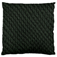 Dark Green Scales Large Flano Cushion Cases (two Sides)  by trendistuff