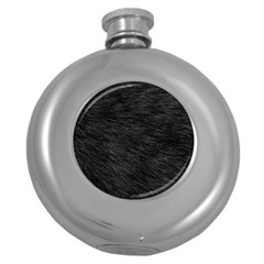 Black Cat Fur Round Hip Flask (5 Oz) by trendistuff