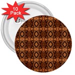 Faux Animal Print Pattern 3  Buttons (10 pack)  Front