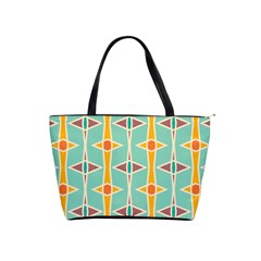 Rhombus Pattern In Retro Colors  Classic Shoulder Handbag by LalyLauraFLM